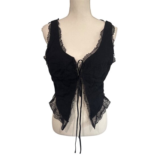 LIONESS Resurgence Cami in Onyx Medium New Womens sleeveless Tank Top - Picture 5 of 14